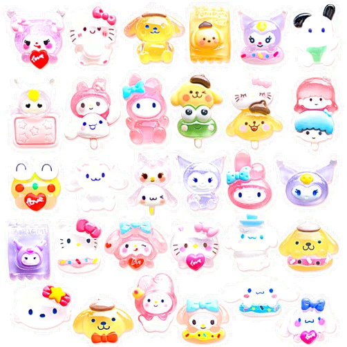 Yanvowes 20,30,45Pcs Resin Random Shoe Decoration Charms for Clog Sandals, Cute Charms for Adults