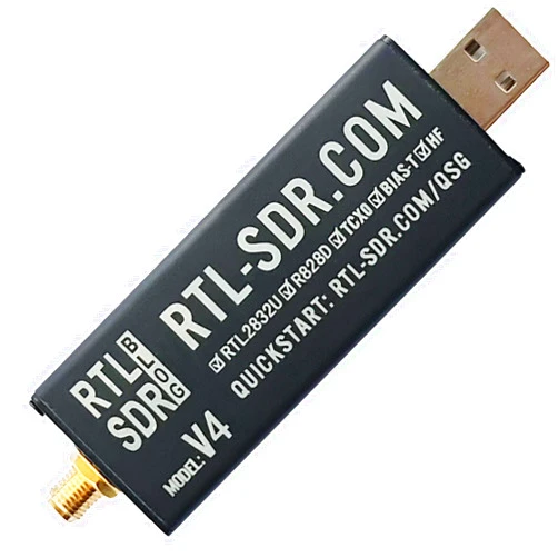 RTL-SDR Blog V4 R828D RTL2832U 1PPM TCXO SMA Software Defined Radio (Dongle Only)