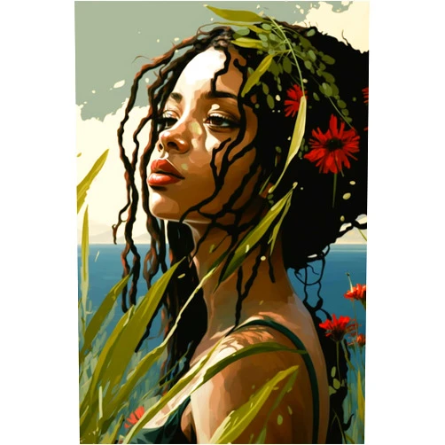 Adorable Diamond Painting Kits 5D Queen of Nature Diamond Painting - Healing Greenery Girl Colorful Painting Full Round Diamond Cross Stitch Kit, Realize The Original Wall Decor Fall Decor 30X30cm
