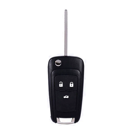 Aramox 3 Buttons Key Fob, Uncut Balde Flip Folding Remote Control Key Shell Case for Vauxhall Opel Zafira Astra Insignia