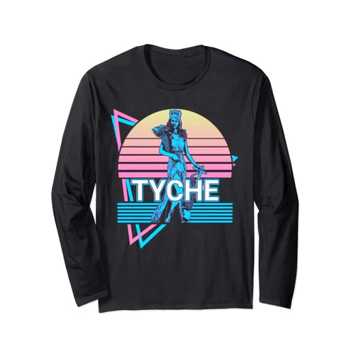 Goddess of Good Luck and Fortune Clothes Tyche Goddess of Good Luck and Fortune Retro Long Sleeve T-Shirt