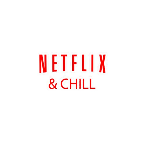 Xpin Graphics Netflix and Chill Decal Sticker Graphic