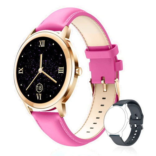 Weybon Smart Watch for Women Fitness Tracker: Smartwatch for Android & IOS Phone with Waterproof IP68 Pedometer Heart Rate Blood Oxygen Monitor Activity Wrist band Bluetooth Sport Bracelet (rose red)