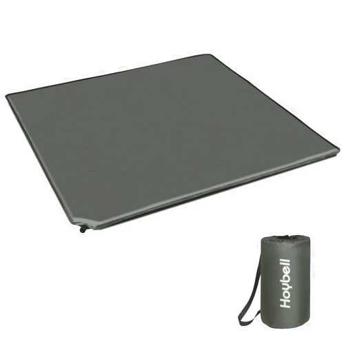 Hoybell Baby Mat Compatible with 50x50 inch Playpen, Self Inflating Mattress Play Yard Pad with Carry Case, Portable and Comfortable – Dark Grey