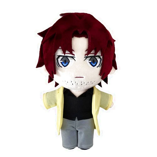 YLEAFUN Anime Plush Edgar Allan Poe/Oda Sakunosuke Soft Figure Stuffed Pillow 20cm Cute Character Throw Pillow Cushion Home Sofa Decoration for Fans