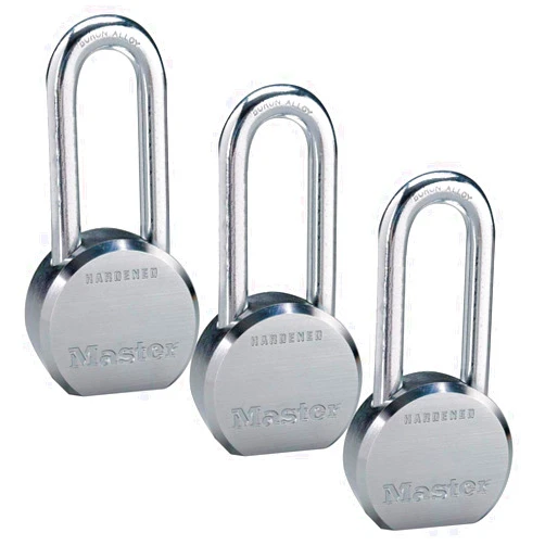 Master Lock - (3) High Security Pro Series Keyed Alike Padlocks 6230NKALH-3 w/BumpStop Technology