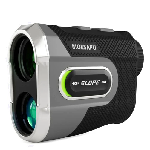 MOESAPU Laser Golf Rangefinder with Slope Switch, Magnet Stripe, Fog Mode, Flag Lock Vibration, 650 Yards Range Finder Golfing with Type-C Rechargeable Battery Reminder