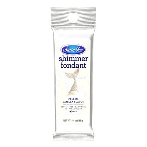 Satin Ice Pearl Shimmer Fondant, Vanilla, 4.4 Ounces
