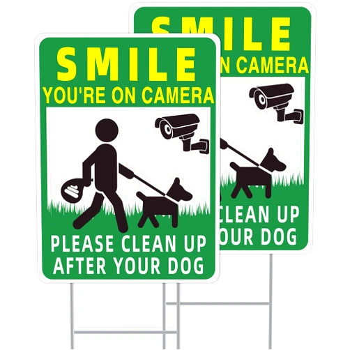 GXGGUS Clean UP After Your Dog Signs, 2-Pack 13