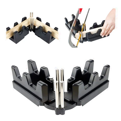 CJWDZ 2-in-1 Mitre Measuring Cutting Tool 85°-180° Miter Angle Cutting Tool Miter Saw Protractor Measuring and Sawing Mitre Angles Cutting Tool for Woodworking Home Installation