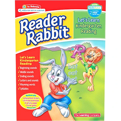 Learning Company Reader Rabbit Let's Learn Kindergarten Reading