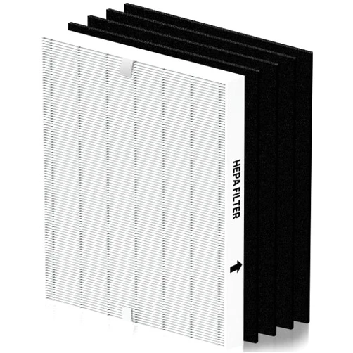 PETOX AP-1512HH Filter Replacement for Coway Airmega AP-1512HH and Airmega 200M Air Purifiers, 1 True HEPA Filter and 4 Activated Carbon Filter, Compared to Part # 3304899