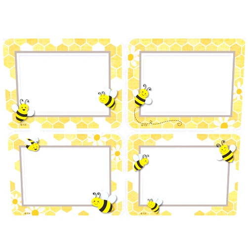 Teacher Created Resources Buzzing Bees Name Tags/Labels - Multi-Pack (TCR6910)
