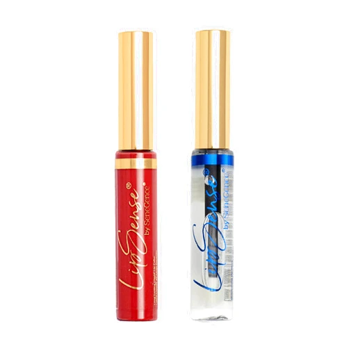 SeneGence LipSense Fly Girl Liquid Lipstick and Glossy Clear Lip Gloss Duo – 18HR Wear, Hydrating, Waterproof, Transfer-Proof