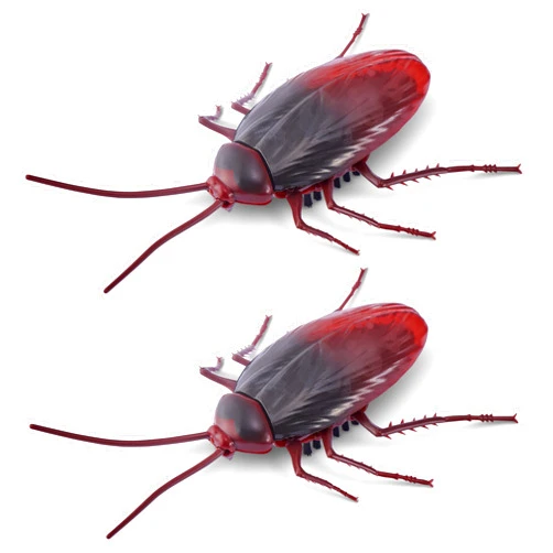 Robo Alive Crawling Cockroach Glow in The Dark (2 Pack) by ZURU Battery-Powered Robotic Interactive Electronic Cockroach Toy That Moves and Crawls, Prankst Toys for Boys, Kids, Teens