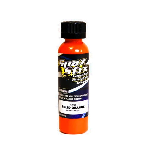 Spaz Stix Solid Airbrush Paint, Orange, 2-Ounce