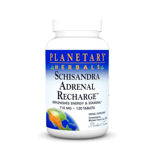 Planetary Herbals Schisandra Adrenal Complex 710mg With Yam Rhizome, Poria Sclerotium & More - 120 Tablets