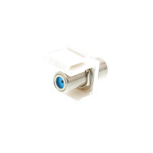 Networx® Networx White F-Type 3GHz Feed Through Keystone Coupler