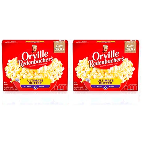 Orville Redenbacher's Ultimate Butter Popcorn, 3.29 Oz, 6 Ct (Pack of 2)