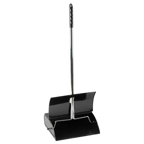 Rianiq07 Long Handled Dust Pan,Black,Metal 5W640
