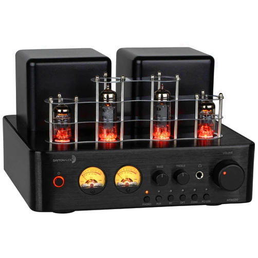 Dayton Audio HTA100 Integrated Stereo Hybrid Tube Amplifier 100 Watts