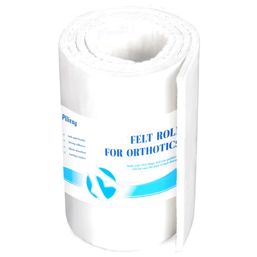 Pllieay Felt Rolls with Adhesive Backing, Orthopedic Felt Roll 1/4
