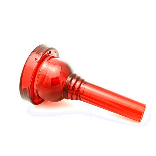 Kelly Mouthpieces KELLY-12C - Small-shank Trombone/Baritone Lexan-Mouthpiece - Crystal-Red