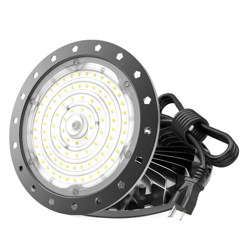 bapro 300W LED High Bay Light UFO Commercial Lights Industrial Shop Light 6000K 30000LM with US Plug 5’ Cable for Warehouse Workshop Garage Factory