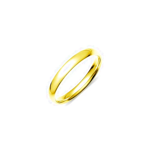 SILVERLINE JEWELRY 3mm Stainless Steel Classic High Polished Comfort Fit Wedding Band Ring, Full & Half Sizes 5-14 | Silver Gold Rose Blue Black Tones