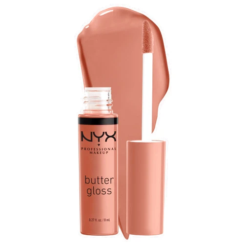 NYX PROFESSIONAL MAKEUP Butter Gloss, Non-Sticky Lip Gloss - Madeleine (Mid-Tone Nude)