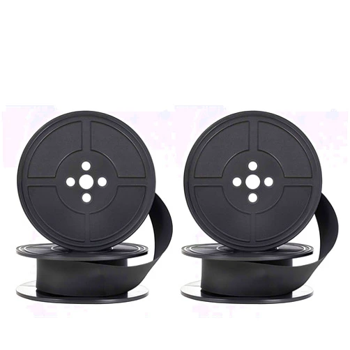 WUAGNCK 2 Pairs Typewriter Ribbon，Universal Typewriter Ribbon，Durable Twin Spool Replacement, Compatible with Smith Corona, Royal Classic Typewriters ，Suitable for Most Vintage Typewriters（Black）