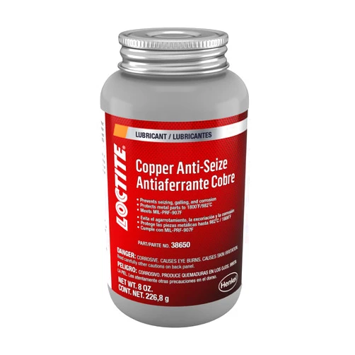 Loctite 555336 Copper Anti-Seize Lubricant Brush Top, 8-oz.