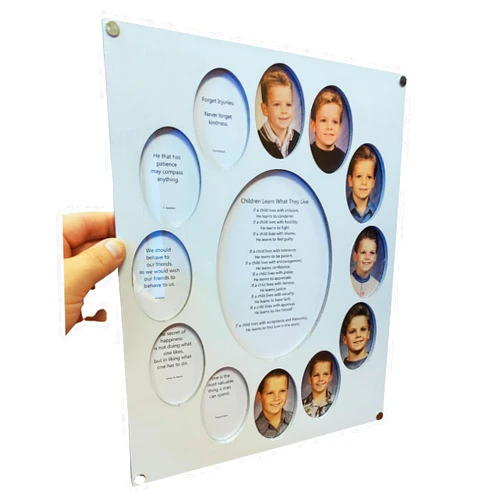 NORTHLAND FRAMES AND GIFTS, INC. Northland School Years Picture Frame K-12 - Oval Collage - Personalized School Days Graduation Frame - Affordable - Holds Twelve 2