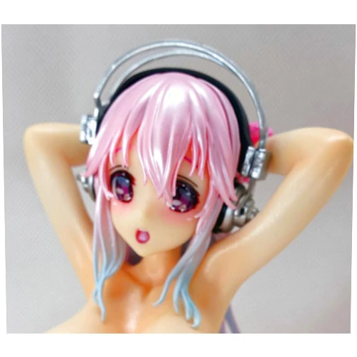 HIMODELGK 1/7 DreamTech Super Sonico White Swimsuit Off Style Sexy Naked Hentai Anime Adult Nude Figure. Japanese Anime Sexy Doll Action Figures Dolls 1/7 Huge Breasts Sexy Anime Girl Figure