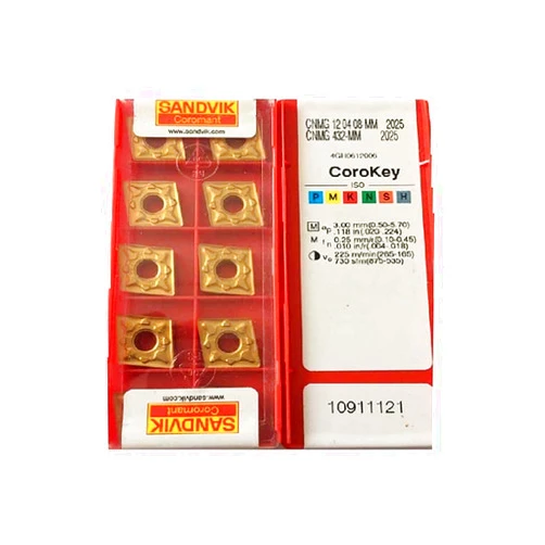 HOOGUU Sandvik Coromant 100% Original CNMG CNMG12 CNMG1204 CNMG 12 04 08 MM 2025 CNMG120408-MM 2025Medium Finishing Carbide Turning Inserts TurningTools