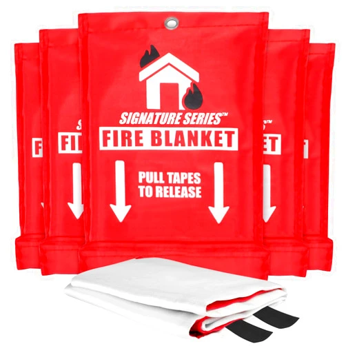 Certified Brands Signature Series Fire Blanket | Flame Suppression Fiberglass Blanket for Home & Kitchen Safety | Ultimate Fire Protection Blankets That Never Expire
