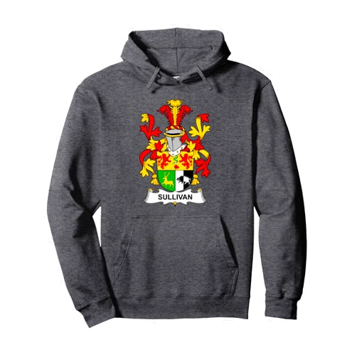 Family Crest and Coat of Arms clothes and gifts Sullivan Coat of Arms - Family Crest Pullover Hoodie