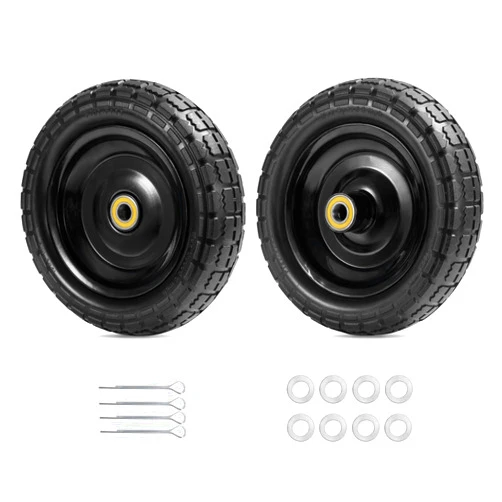 Parts Camp For Gorilla Cart Wheels 13-Inch replacement gorilla cart tires 4.00-6 Flat-free Solid Tire and Wheel For Hand Trucks/Garden Carts/Wheelbarrow/Dolly-5/8