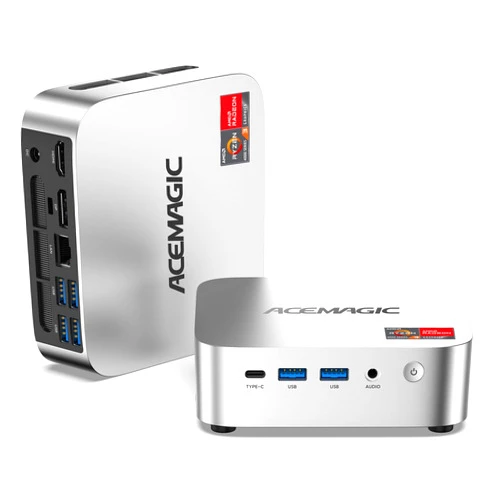ACEMAGIC K1 Mini PC AMD Ryzen 4300U 16GB DDR4 1TB SSD Mini Computers (Turbo 3.7GHz), Win 11 Pro Radeon 4K Triple Display Desktop Computers 3.2USB-C Max 28W, VESA GbE/WiFi/BT Education/Business Office