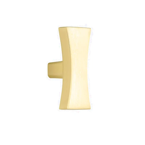 Yagman 10 Pack Kitchen Cabinet Handles Brushed Gold Drawer Knobs Modern Dresser Knobs Satin Gold Single Hole Knobs for Home Improvement Farmhouse Cupboard Hardware Funky Bathroom Knobs HDJ10