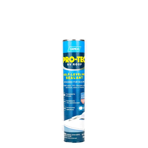 Camco Pro Tec RV Roof 10.1 Fluid Ounce Self Leveling EDPM Sealant for Roof Edges, Vent Pipes, and Air Vents of RVs, Trailers, and Campers