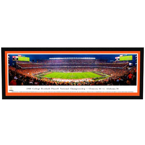 Blakeway Worldwide Panoramas, Inc. 2018 College Football National Championship - Clemson vs Alabama - College Posters, Framed Pictures and Wall Decor by Blakeway Panoramas