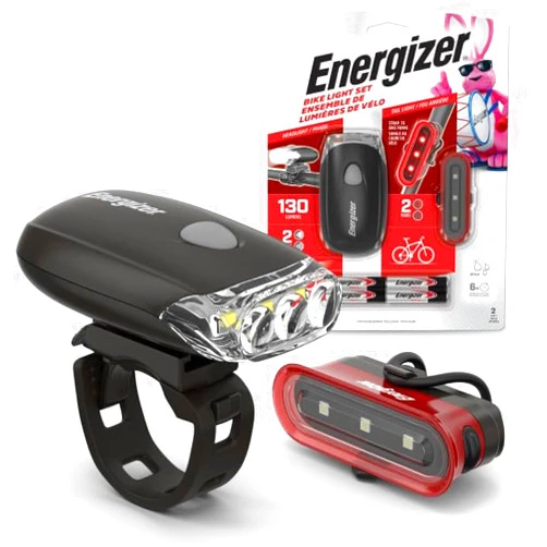 Energizer Bike Light, 130 Lumen, Weather Resistant Clip Light for Bicycles, Batteries Included
