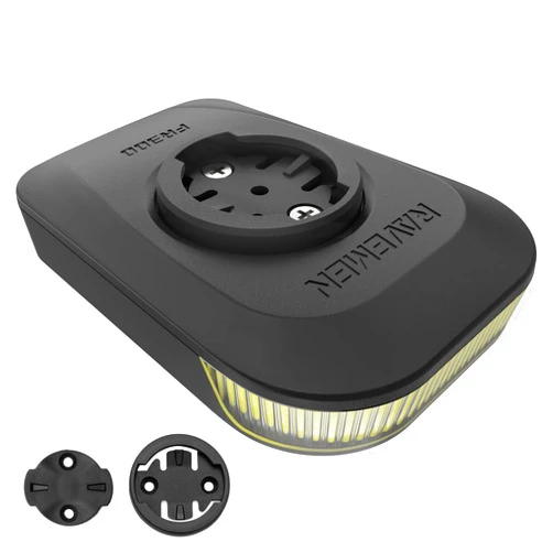 RAVEMEN FR300 Compatible with Garmin/Wahoo Bike Computer, 300 Lumen Warning Flashing 6 Modes Cycling Computer Accessories with Auto On Off, USB C Rechargeable for Road Bike (Patent Protected)