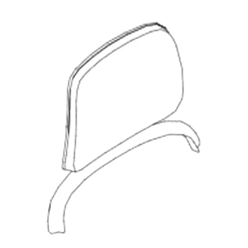Steelcase Series 1 Headrest ONLY, Graphite Frame with 3D Microknit Fabric (Licorice)