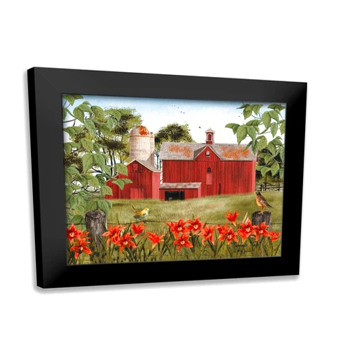 ArtDirect Jacobs, Billy 24x19 Black Modern Framed Art Print Titled: Summer Days