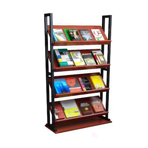 LVLDAWA Floor-Standing Magazine Rack, Office Magazine Rack Publicity Display Stand, Promotional Materials Display Rack Storage Bookshelf for Exhibitions,Offices (Color : A, Size : 100X30X150CM)