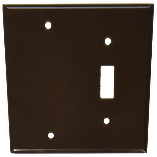 Leviton 85006 BR WP 2G 1TGL 1BLANK STD SIZE