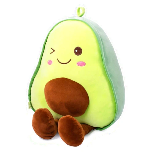 AASSOO Avocado Fruit Soft Plush Toy Furry Stuffed Toy Avocado Plush Doll Cute Toy Stuffed Pillow (23.6 inch Including Legs) Pretty Gift for Girl and Boy Friends