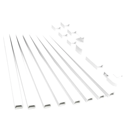 ZhiYo 126in Cord Hider Kit, ZhiYo Cord Covers for Wall Mounted TV, Paintable Wire Cover for Cords, TV Cable Hider Wall Kit, Wall Cord Concealer, Cable Cover Wall Wire Management, 8xL15.7in W0.95in H0.55in
